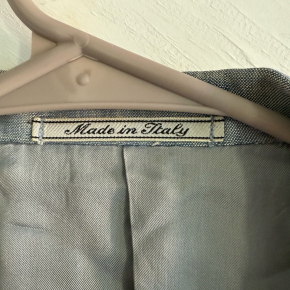 Ermenegildo Zegna pure linen blazer light blue. Runway item then dry cleaned - Picture 6 of 9